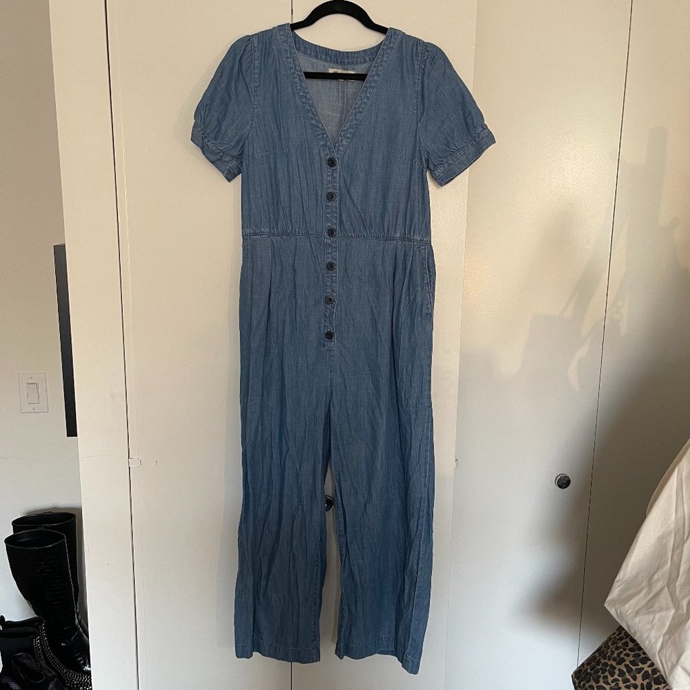 Madewell Denim Chambray Jumpsuit